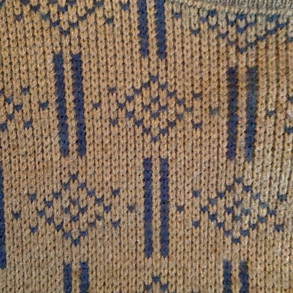 Vintage boxy knit top. Brown black - Picture 10 of 12